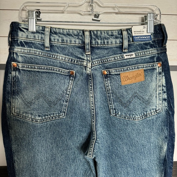 Wrangler gravity two tone acid wash westward 626 high rise boot cut jeans 28/32 - Picture 7 of 15